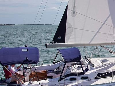 Sailboat on the lake